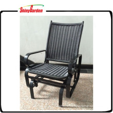 Aluminium Rattan Wicker Single Seat Glider Rocking Swing chair